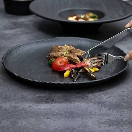 Black Stone Dinner Plate