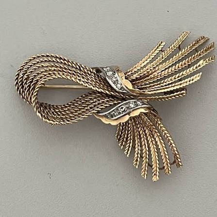 Gold Thread Brooch