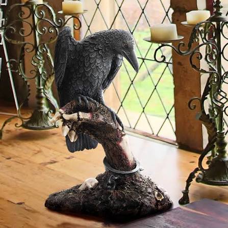 Raven Perch Figurine