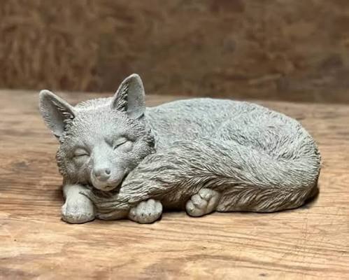Sleeping Fox Figurine